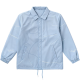Light Blue Collared Jacket with White Line Art Print